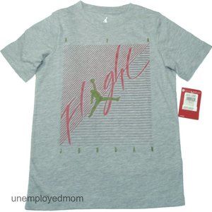 Jordan Air Tee Boys Nike Flight Youth Active Wear Sports Athletic Shirt Top